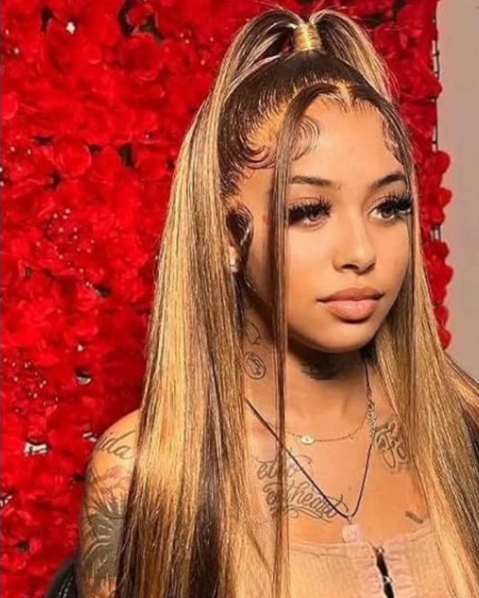 Virgin 4/27 13x6 Straight Lace Frontal Wig
