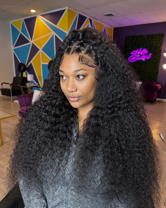 Virgin 13x6 Deep Wave Lace Frontal Wig